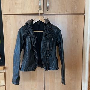 Free People Vegan Leather Jacket
